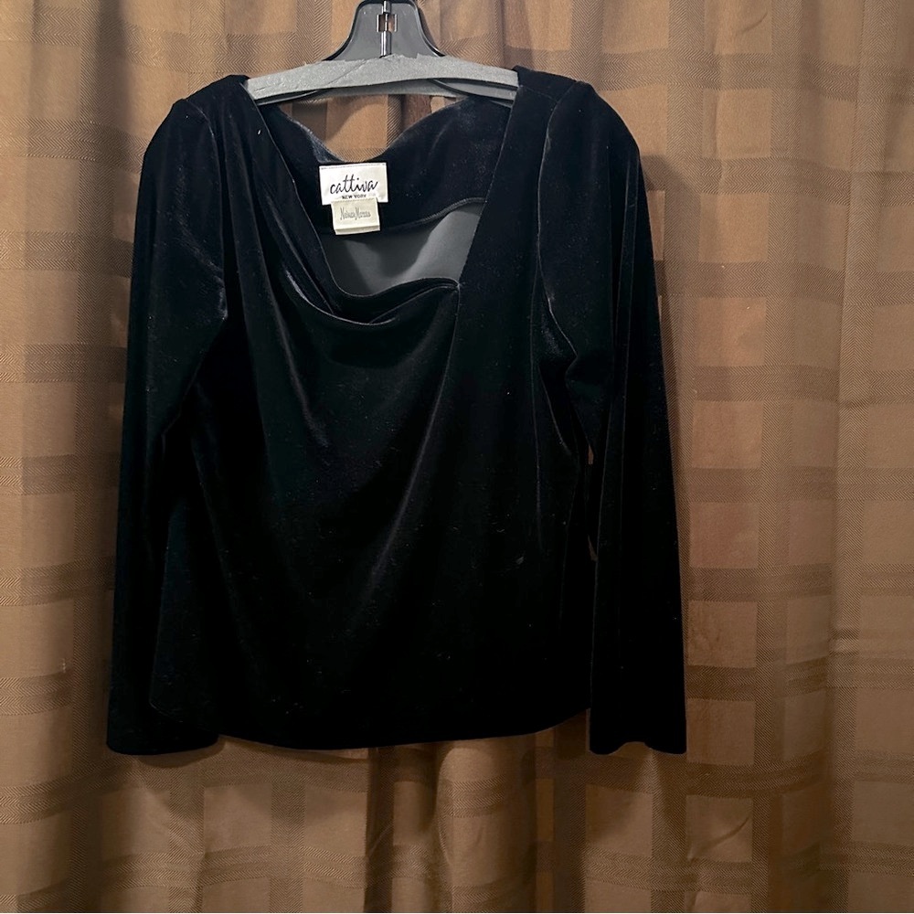 Cattiva Vintage Velvet Women’s Blouse Size Large